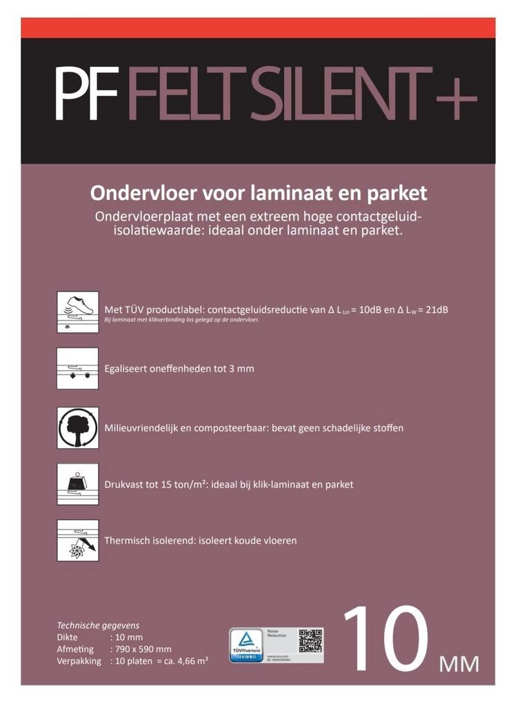 60% korting LAMINAAT ondervloer – 9 m² – nieuw in verpakki, Doe-het-zelf en Verbouw, Isolatie en Afdichting, Minder dan 4 cm, Overige materialen