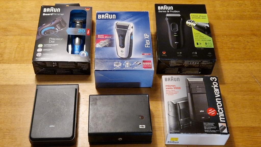 BRAUN scheerapparaten scheerapparaat baardtrimmer, Verzamelen, Ophalen of Verzenden