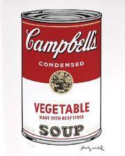Andy Warhol(1928)Lithografie"Campbel Vegetable Soup" Ges Gen, Ophalen of Verzenden