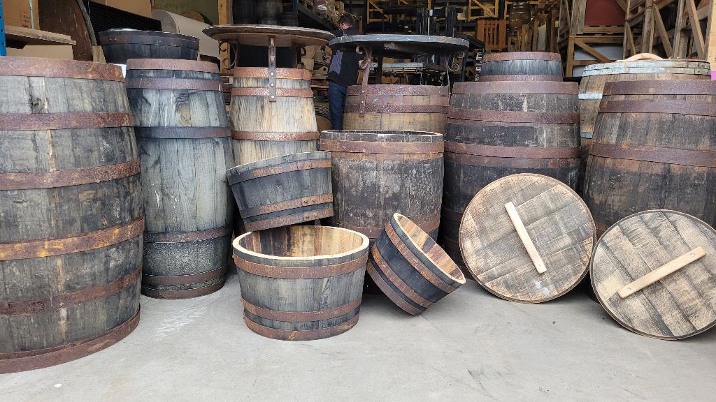 Regenton Los deksel Kraan Regenopvang Eiken Wijnvat, 150 liter of meer, Ophalen of Verzenden, Nieuw, Hout