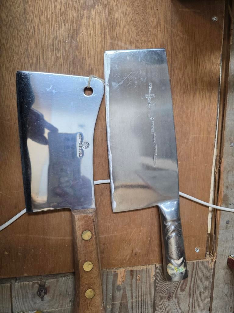 Kapmessen gemerkt, Ophalen of Verzenden, Zo goed als nieuw, Rvs of Chroom