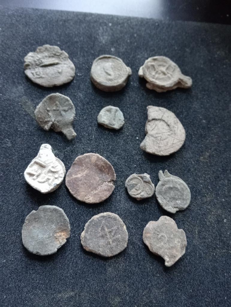 Lot loden 18eeuwse Verzegelloden, Ophalen of Verzenden