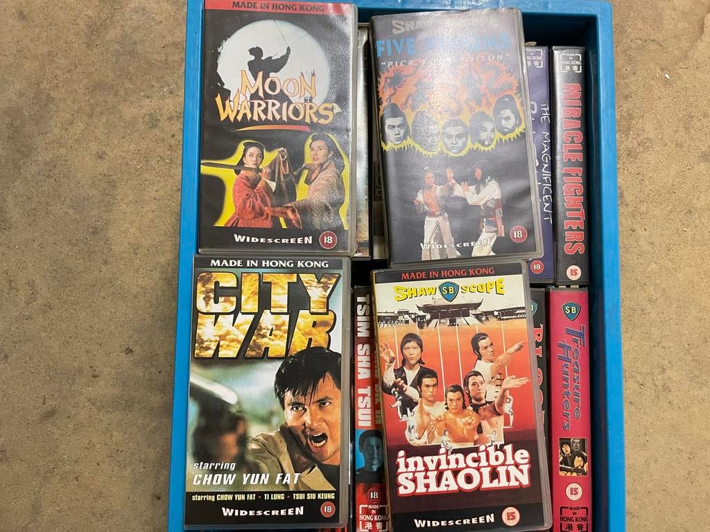 Grote collectie kung fu vhs, Ophalen, Zo goed als nieuw, Actie en Avontuur