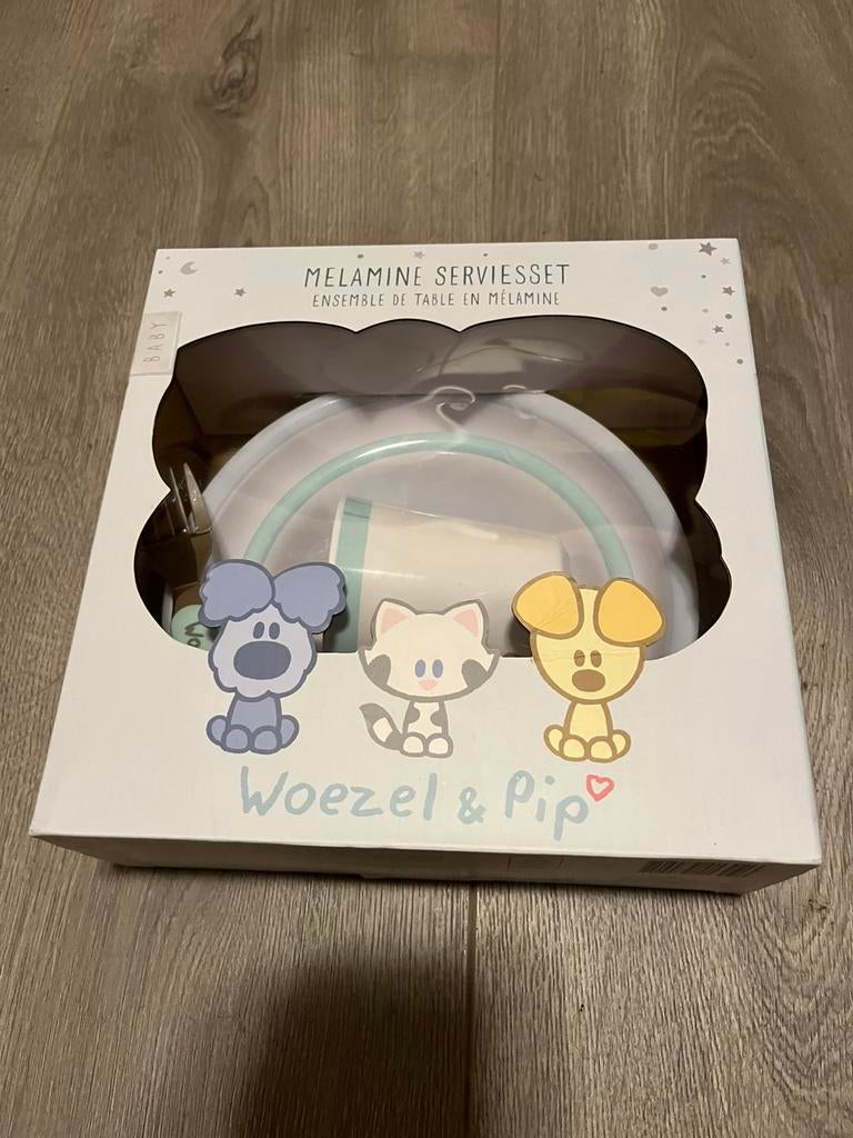 Woezel & Pip melamine serviesset NIEUW, Ophalen of Verzenden, Zo goed als nieuw