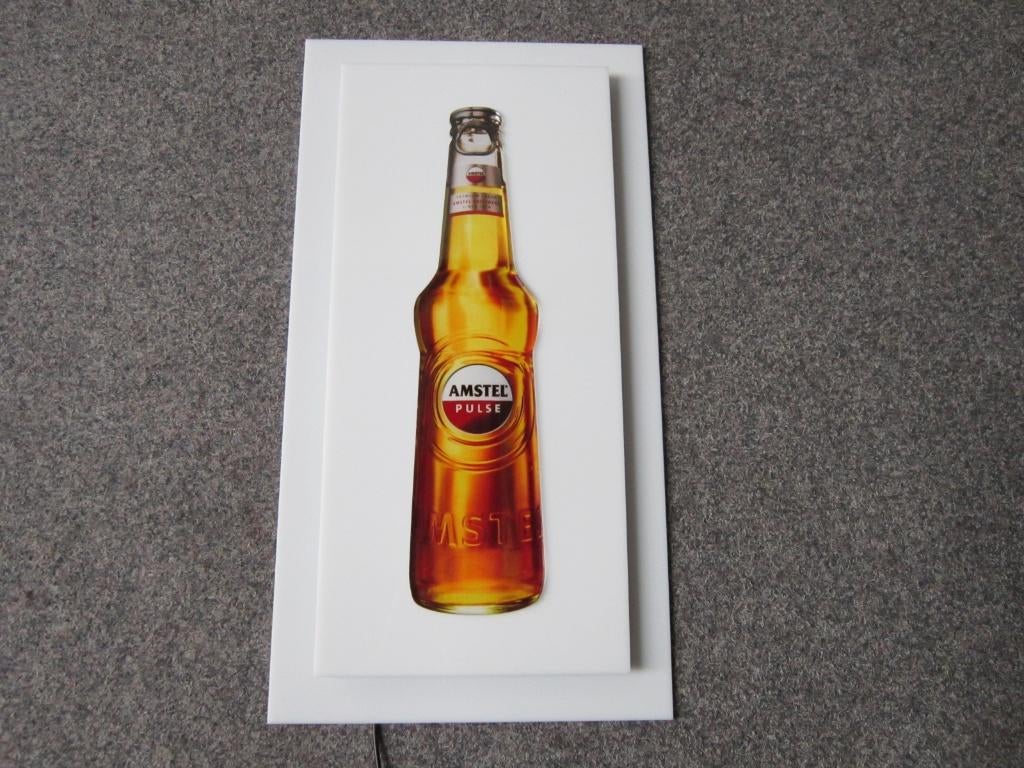 AMSTEL BIER LED LIHTRECLAME, Verzamelen, Ophalen, Zo goed als nieuw, Overige typen, Amstel