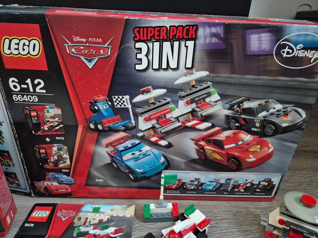 LEGO 66409 Cars Super Pack 3-in-1 * collectors item!, Ophalen of Verzenden, Gebruikt, Complete set, Lego