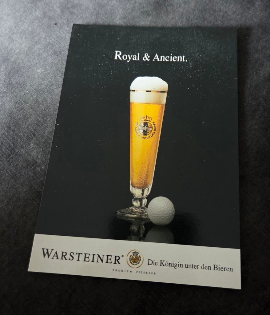 Warsteiner Premium Pilsener en golfbal, Verzamelen, Verzenden, 1980 tot heden, Ongelopen, Overige thema's