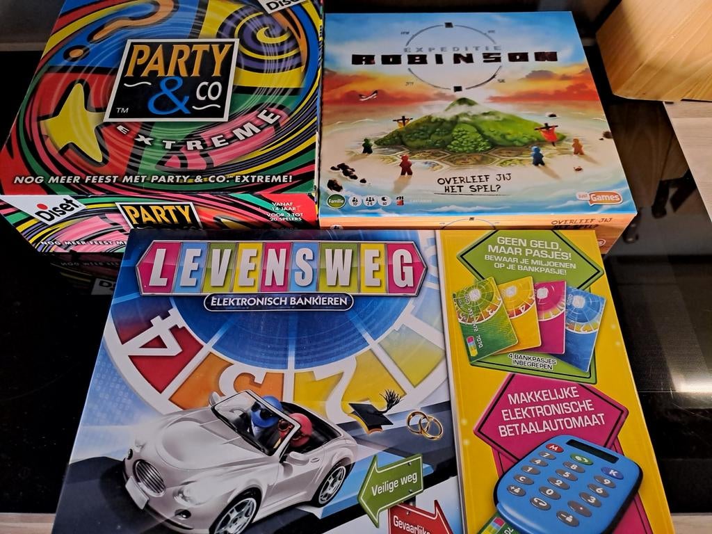 Leuke  gezelschapsspellen - Levensweg Elektronisch Bankieren, Hobby en Vrije tijd, Drie of vier spelers, Ophalen of Verzenden