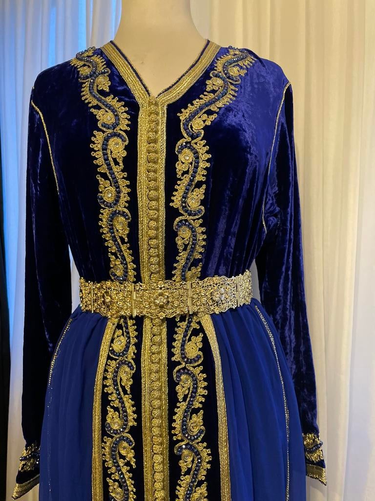 Schitterende Marokkaanse jurk/takchita/takshita, Ophalen of Verzenden, Zo goed als nieuw, Maat 42/44 (L), Onder de knie