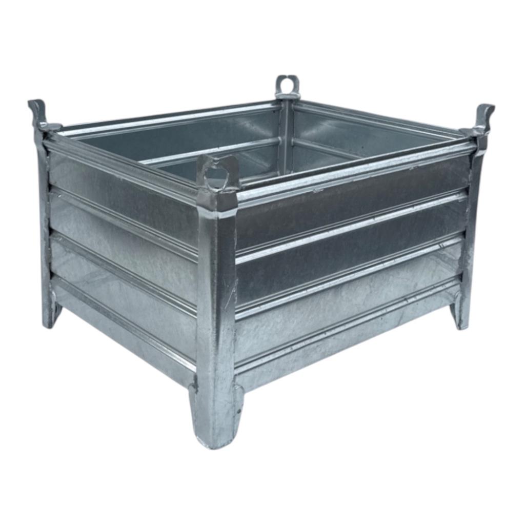 Stapelbakken staal, opslagbak, voorraadbak stapelbak, Ophalen, 100 cm of meer, 60 cm of meer, 50 cm of meer