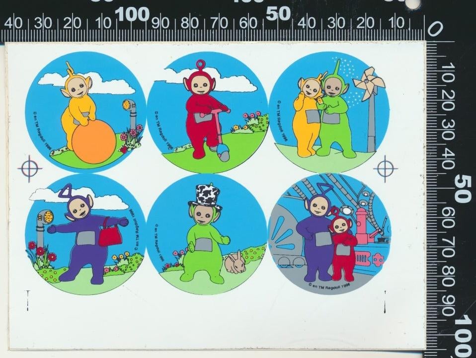 Sticker: Teletubbies (Stickervel), Verzamelen, Stickers, Ophalen of Verzenden, Zo goed als nieuw, Film, Tv of Omroep