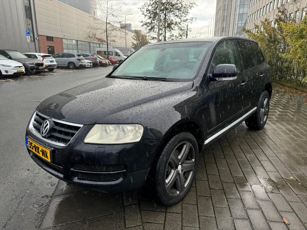 Volkswagen Touareg 3.2 V6 4MOTION AUT 2003 LPG LUCHTVERING, 2207 kg, 3189 cc, Zwart, Leder