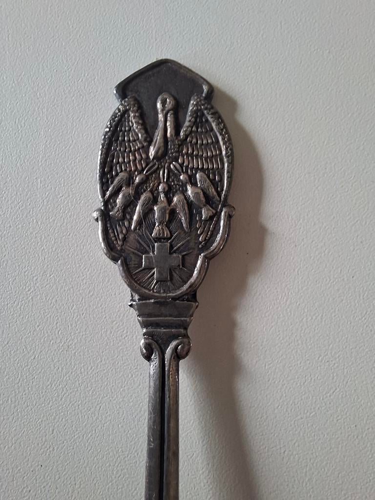 Godsdienstig - Religieus lepeltje., Ophalen of Verzenden, Beeld(je)