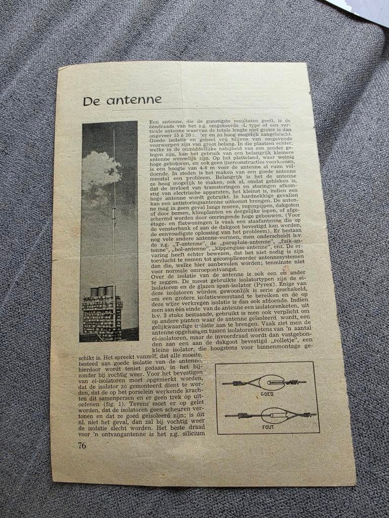 De antenne - artikel over antennes, Ophalen of Verzenden