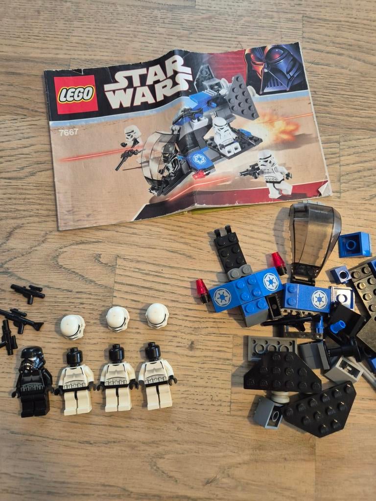 Lego Star Wars 7667 imperial dropship, Ophalen of Verzenden, Zo goed als nieuw, Complete set, Lego