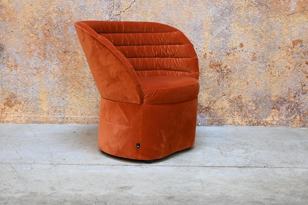 ZGANieuw fraaie stoffen Fest Phoebe desgin draaifauteuil, Fest, Fest, 75 tot 100 cm, Ophalen of Verzenden