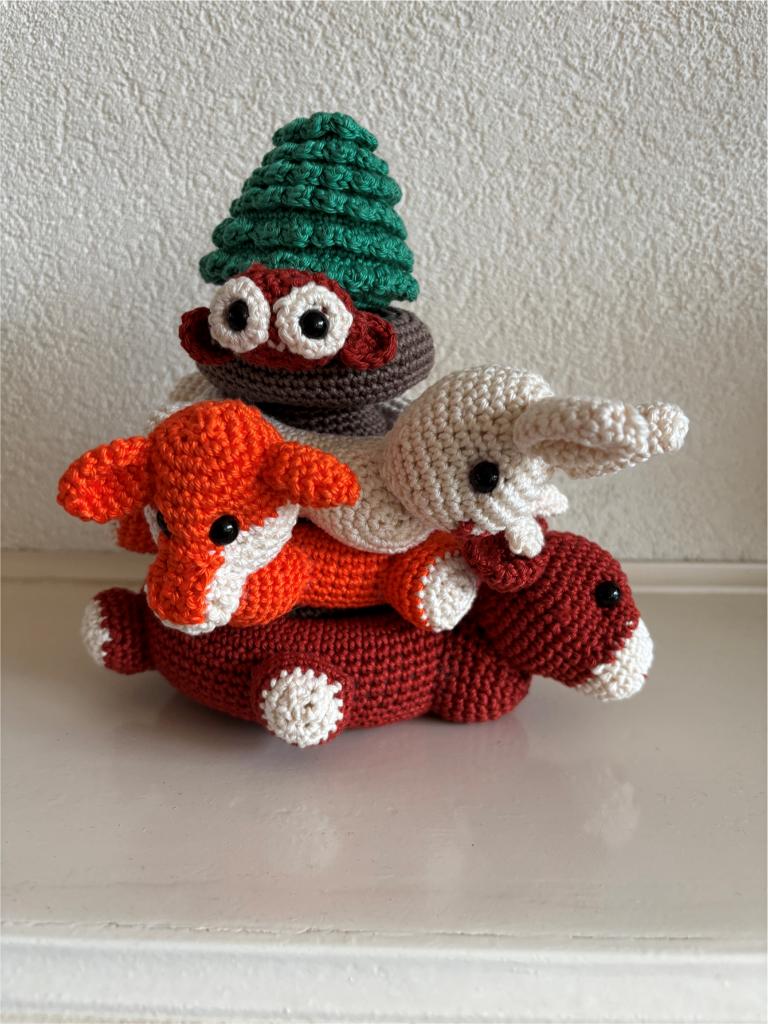 Gehaakte Stapeltoren Bosdieren, Ophalen of Verzenden, Nieuw, Overige typen