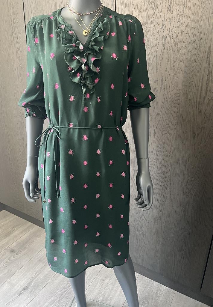 10 FEET - groene jurk - S, Kleding | Dames, Jurken, Verzenden, 10 Feet, Zo goed als nieuw, Maat 36 (S)