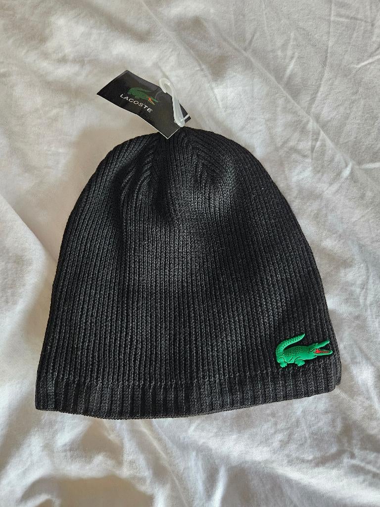 Lacoste muts kleur zwart Nieuw, Kleding | Heren, Mutsen, Sjaals en Handschoenen, Ophalen of Verzenden, Nieuw, Maat 48/50 (M), Muts