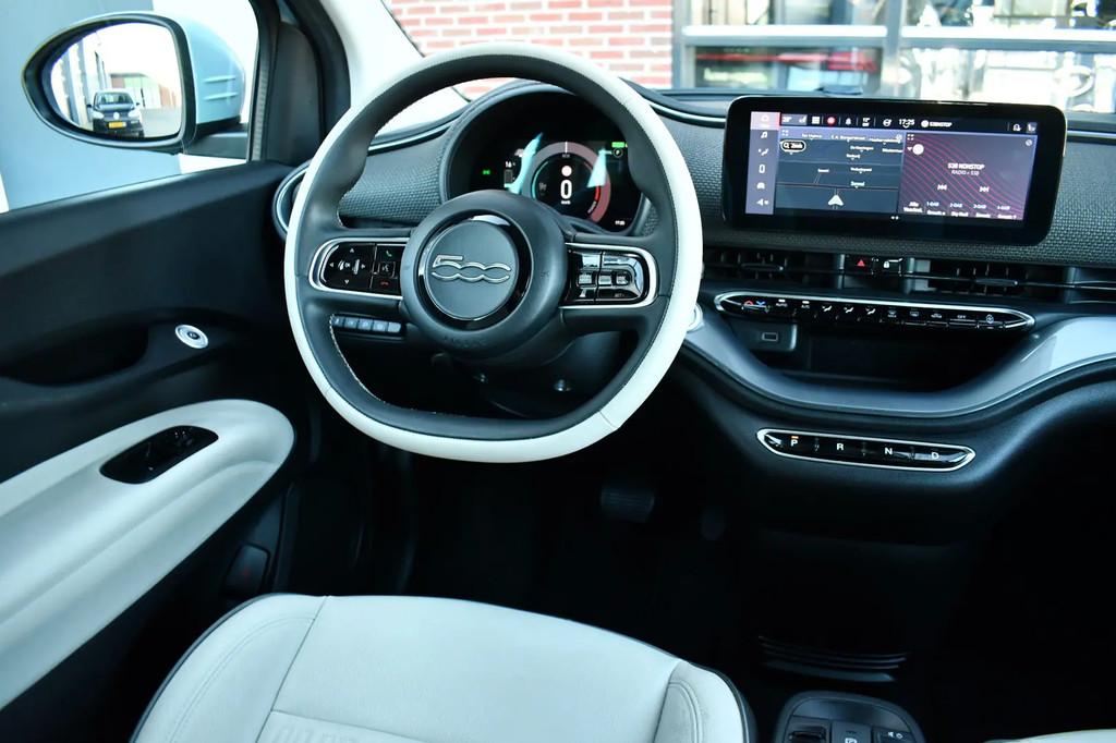 Fiat 500C La Prima 42 kWh € 19.900,00, Auto's, 118 pk, Cabriolet, Leder, 25 min