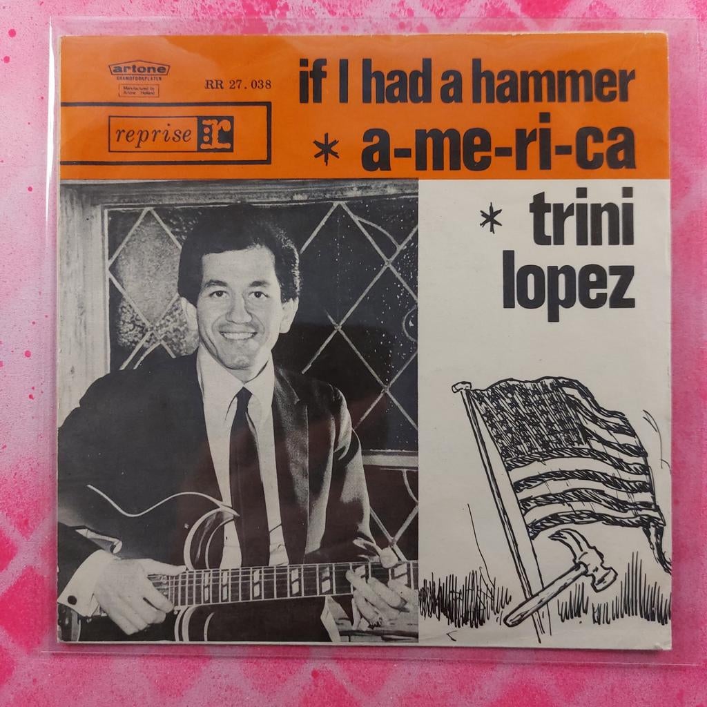Trinidad Lopez If i had a Hammer single.              Star45, Cd's en Dvd's, Gebruikt, 7 inch, Single, Ophalen of Verzenden