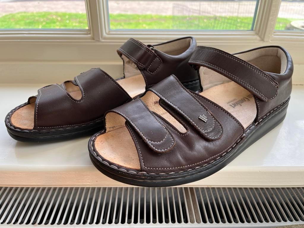 Finn Comfort sandalen bruin leer maat 46, Sandalen, Bruin, Ophalen of Verzenden, Zo goed als nieuw