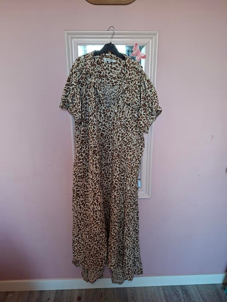 Miljuschka by Wehkamp Jurk Maat 50 - Panterprint, Bruin, Maat 46/48 (XL) of groter, Miljuschka by Wehkamp, Ophalen of Verzenden