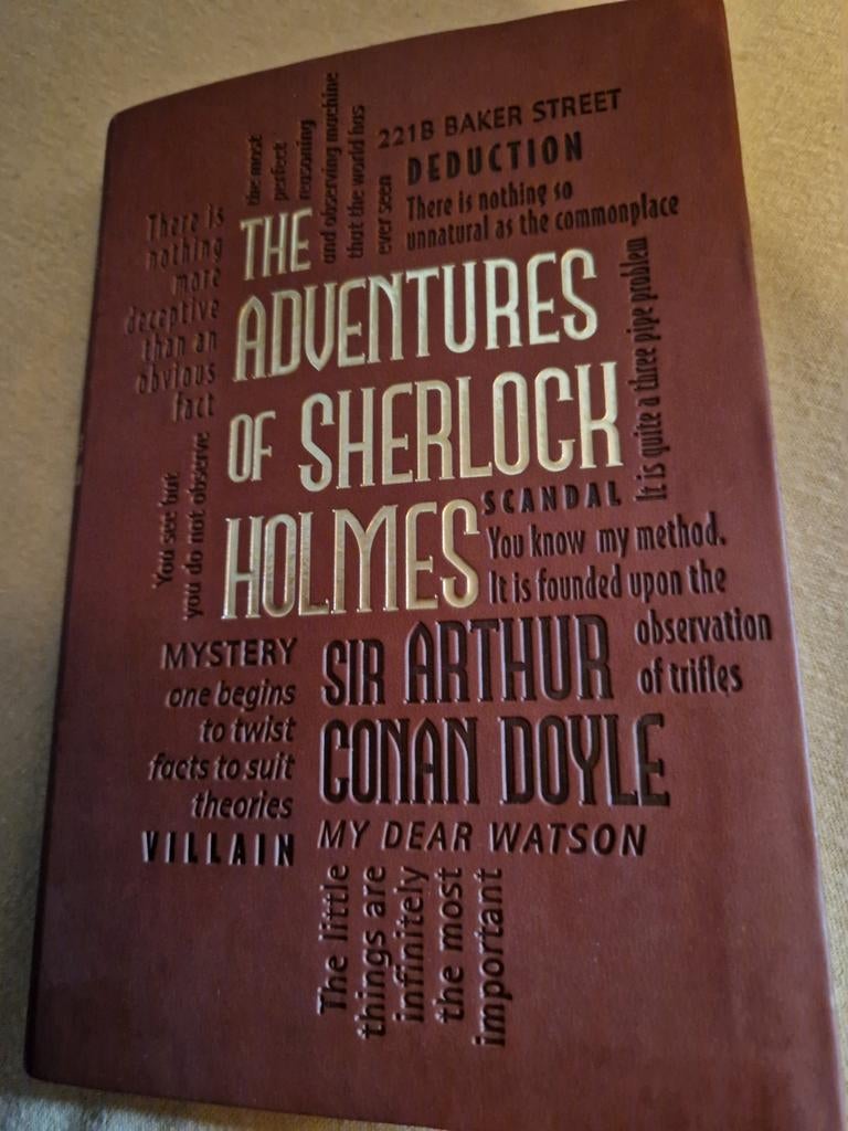 lederen gebonden editie the adventures of sherlock holmes, Ophalen of Verzenden