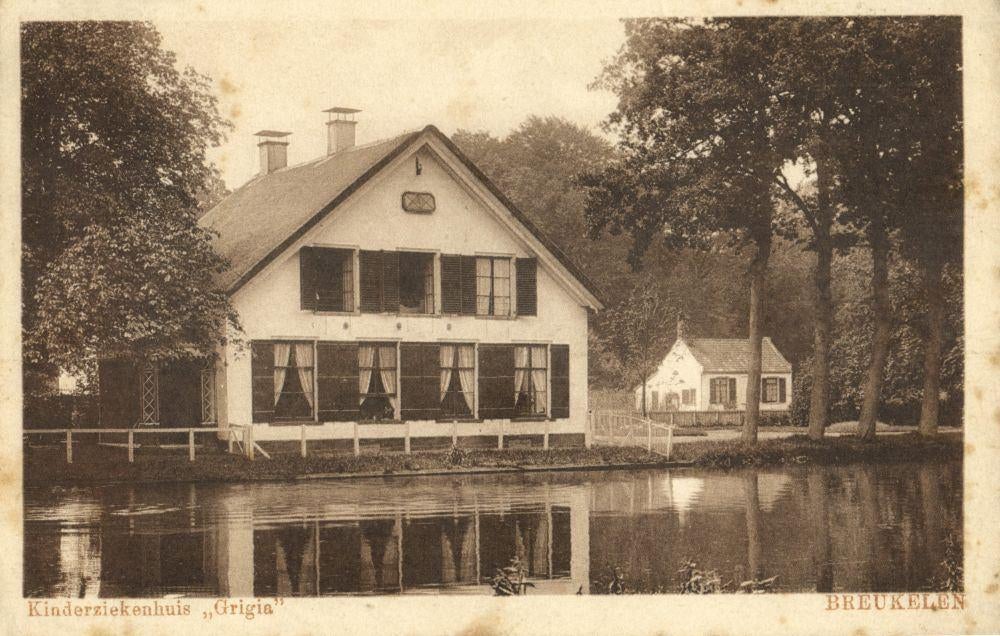 BREUKELEN, Kinderziekenhuis 'Grigia' (1930s) Ansichtkaart, Verzamelen, Ansichtkaarten | Nederland, Ophalen of Verzenden, 1920 tot 1940