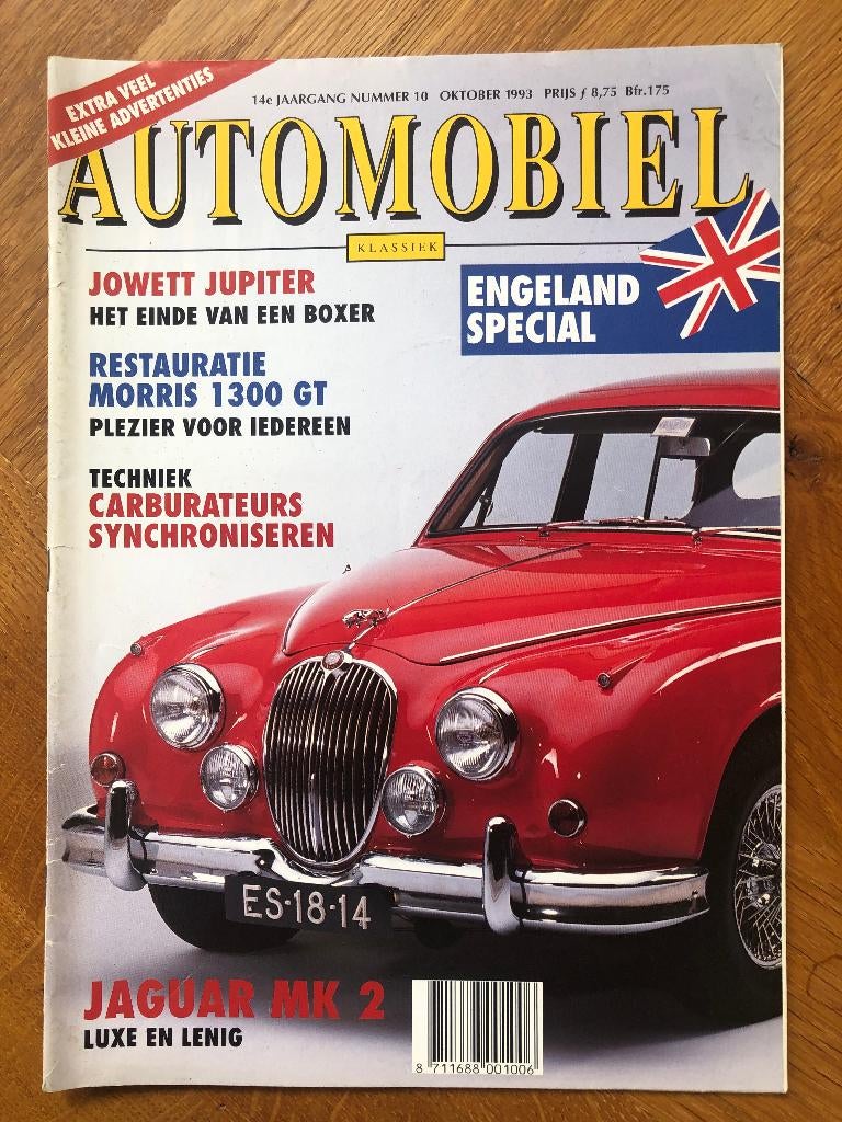 Automobiel Klassiek nr. 10 1993, Automobile Klassiek, Algemeen, Verzenden, Zo goed als nieuw