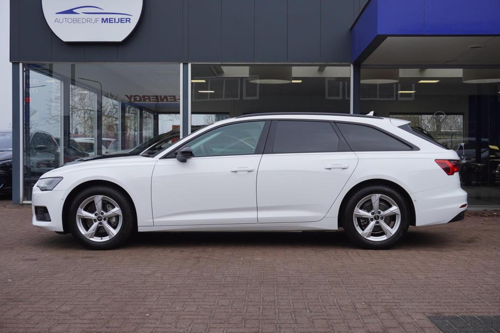 Audi A6 Avant 40 TDI Advanced edition Auromaat | Airco | Vol, Stof, Euro 6, 2000 kg, Wit