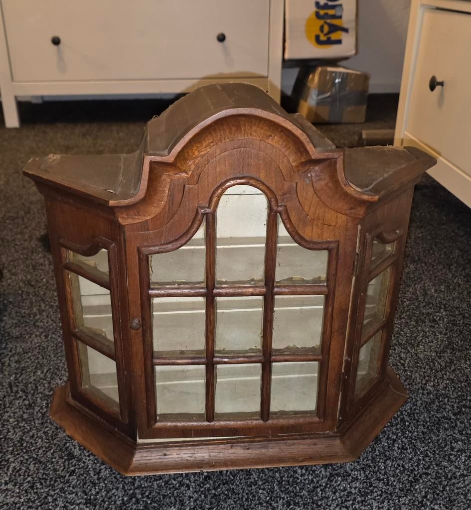 Klein vitrinekastje, Huis en Inrichting, Kasten | Vitrinekasten, Ophalen, Minder dan 50 cm, Zo goed als nieuw, Minder dan 25 cm