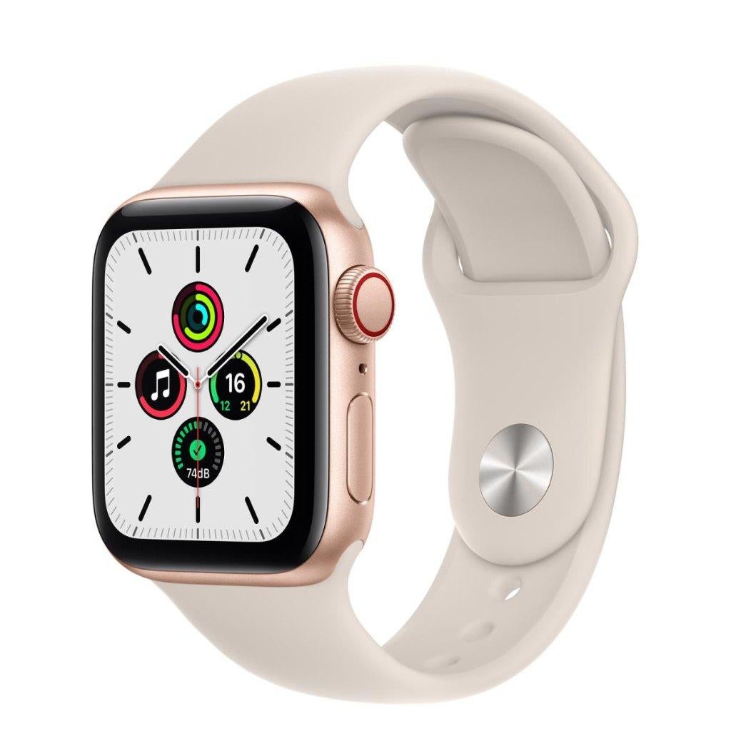Apple watch SE 40mm Gold Alu starlight sport band CEL+ GPS, Apple Watch ⌚️, IOS, Nieuw, Ophalen of Verzenden