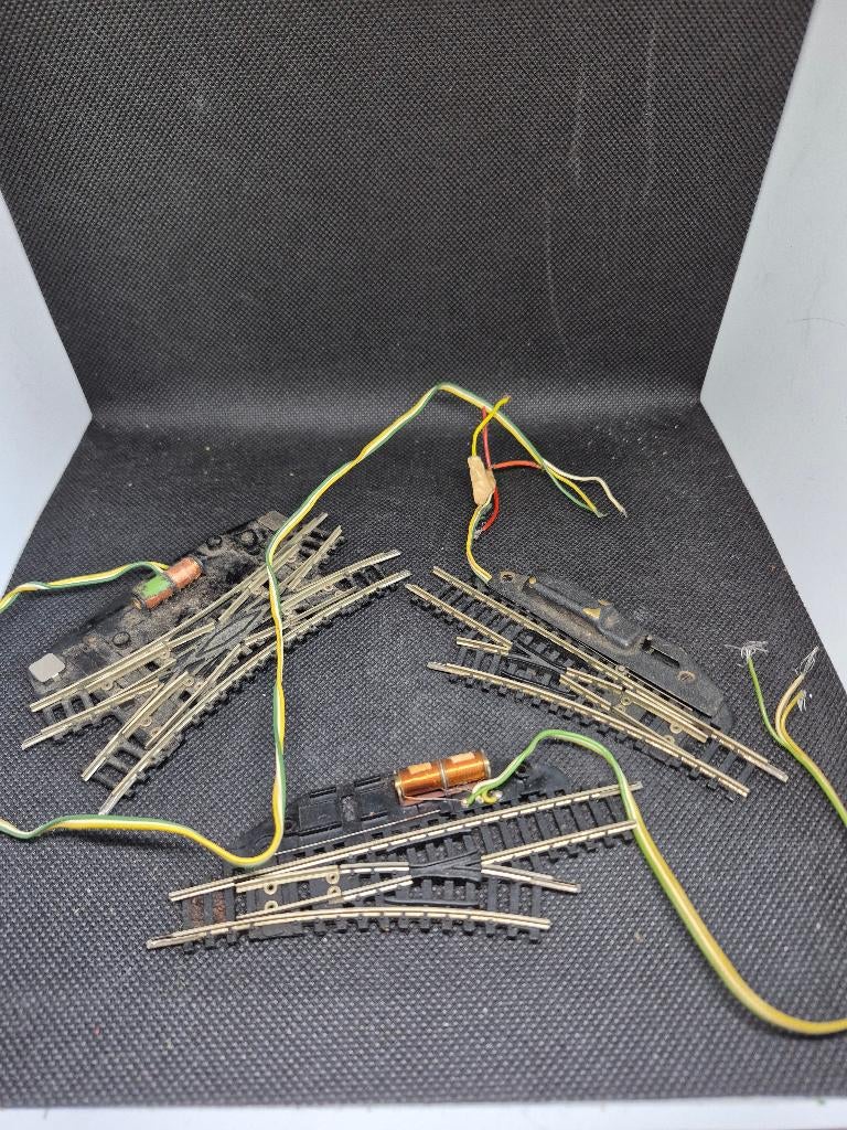 Minitrix - diverse knutsel (kruis-)wissels (14793), Gebruikt, Gelijkstroom, Trix, Rails