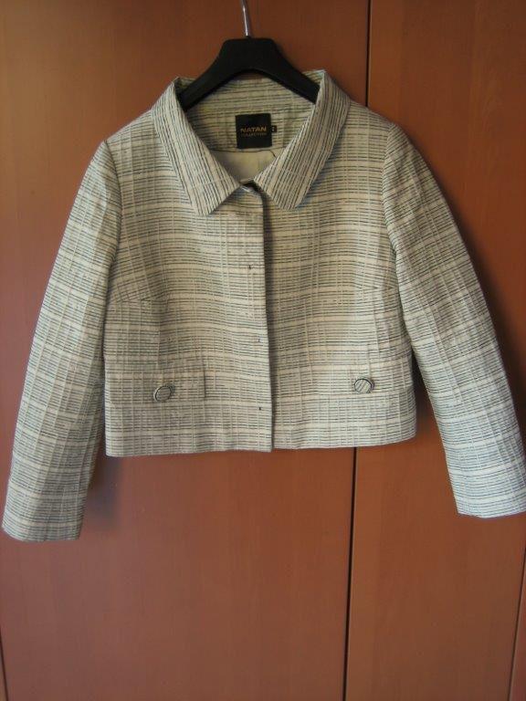 Prachtig exclusief creme jasje NATAN COLLECTION 44 snazzeys, Verzenden, Beige, Maat 42/44 (L), Nieuw