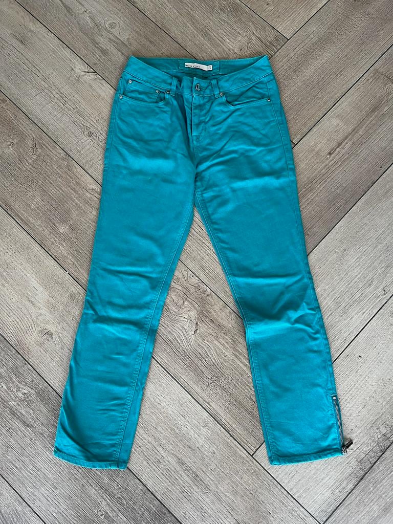 Karen Millen broek, turquoise, maat 38, Maat 38/40 (M), Overige kleuren, Ophalen of Verzenden, Lang