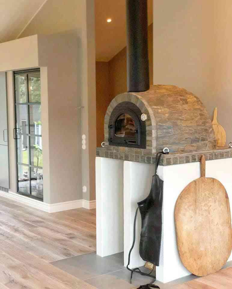 Houtgestookte Pizzaoven 100x100 - Steenoven NIEUW - Voorraad, Ophalen, Nieuw, Houtskool