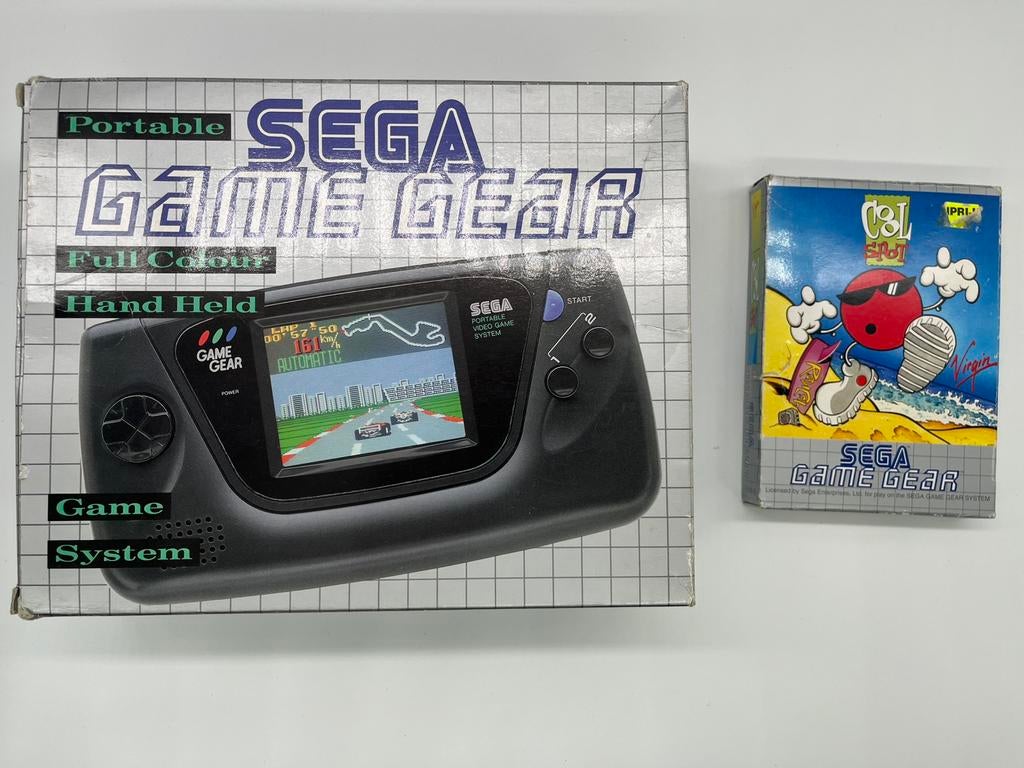 Sega Game Gear (CIB) met Cool Spot (CIB), Gebruikt, Game Gear, 1 speler, Ophalen of Verzenden