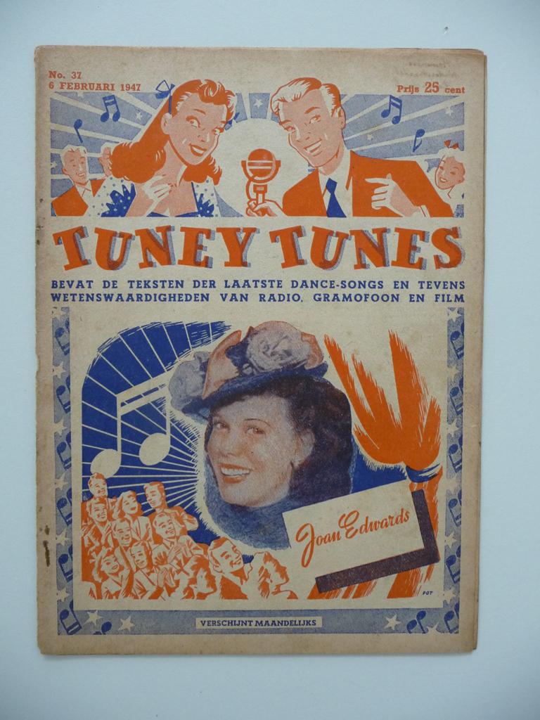 Vintage tijdschrift TUNEY TUNES - No.37 van 6 februari 1947, Ophalen of Verzenden, 1960 tot 1980, Nederland, Tijdschrift