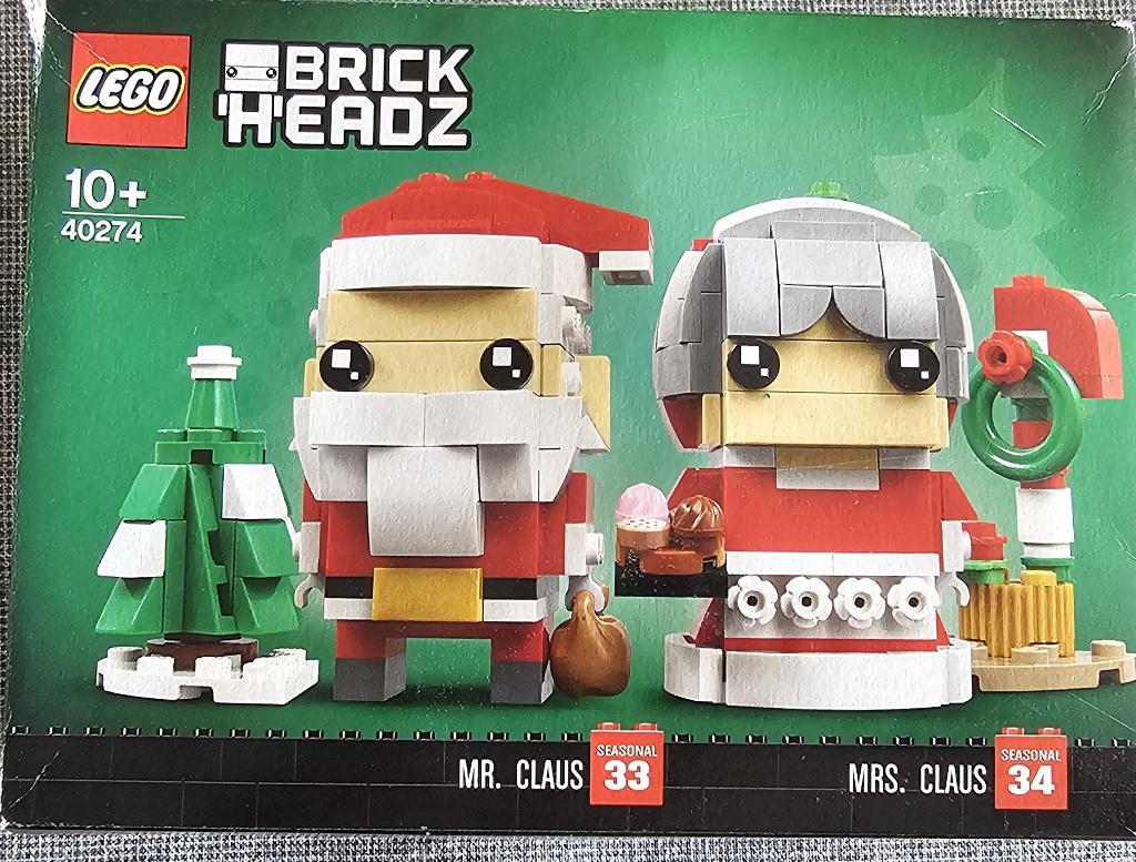 40274 Lego Brick Head Mr. Claus and Mrs. Claus, Ophalen of Verzenden, Zo goed als nieuw, Complete set, Lego