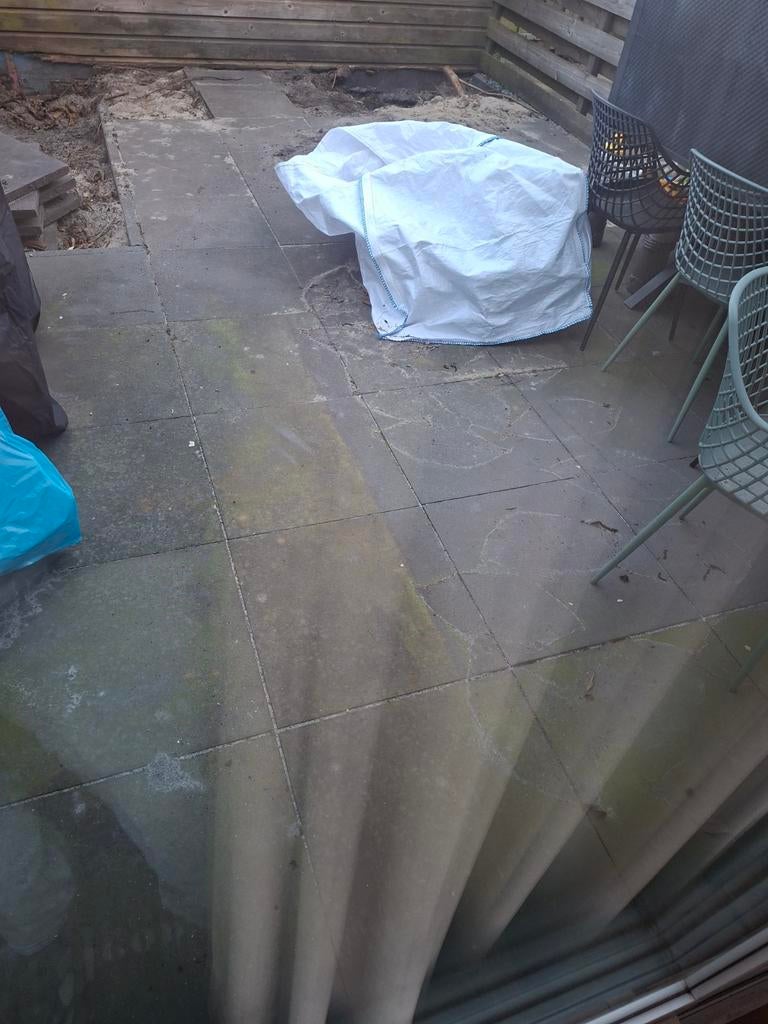 Antraciet betontegels 60x60x4 cm, Ophalen, Nieuw, Beton, Terrastegels