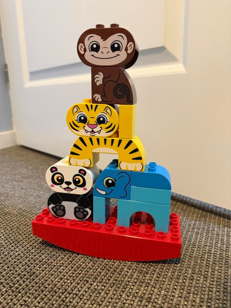 LEGO DUPLO Mijn Eerste Balancerende Dieren - 10884, Ophalen of Verzenden, Zo goed als nieuw, Complete set, Duplo