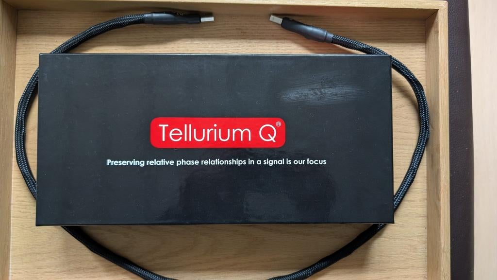 Tellurium Q Black USB A naar B kabel 1m (i.z.g.s.), Ophalen of Verzenden, Zo goed als nieuw, Minder dan 2 meter, Overige kabels