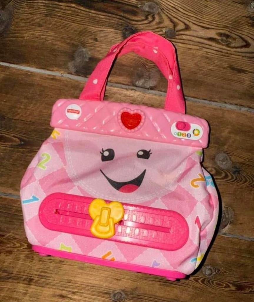 Fisher price leertasje met geluid tasje interactief, Ophalen, Zo goed als nieuw, Speelset, Met geluid