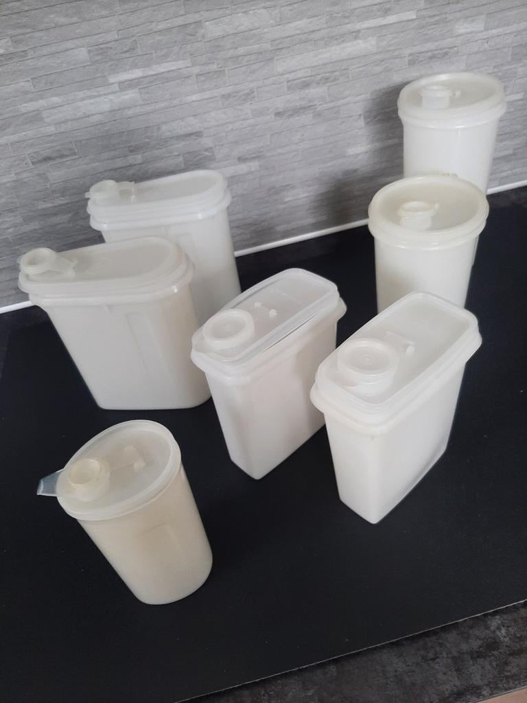 Tupperware voorraadbussen bewaarbussen strooibussen V.A.PR., Ophalen of Verzenden, Zo goed als nieuw, Overige typen