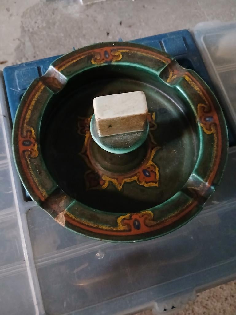 Platelen asbak, Antiek en Kunst, Antiek | Woonaccessoires, Ophalen of Verzenden