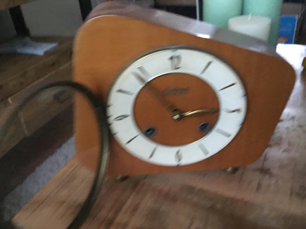 Vintage retro klok, Ophalen, Zo goed als nieuw, Wandklok