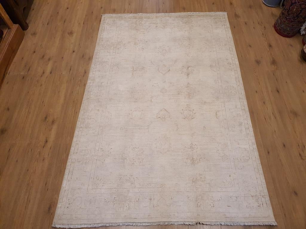 Handgeknoopt oosters tapijt ziegler 205x134, Info@SlatsAntiek.nl, Crème, 100 tot 150 cm, Perzisch