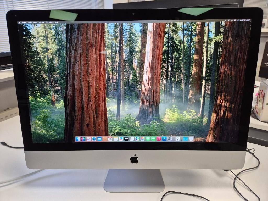 Apple iMac 27" Retina 5K, i5 3,7GHz, 16GB, 2TB, 2019, Ophalen, HDD, IMac, Zo goed als nieuw