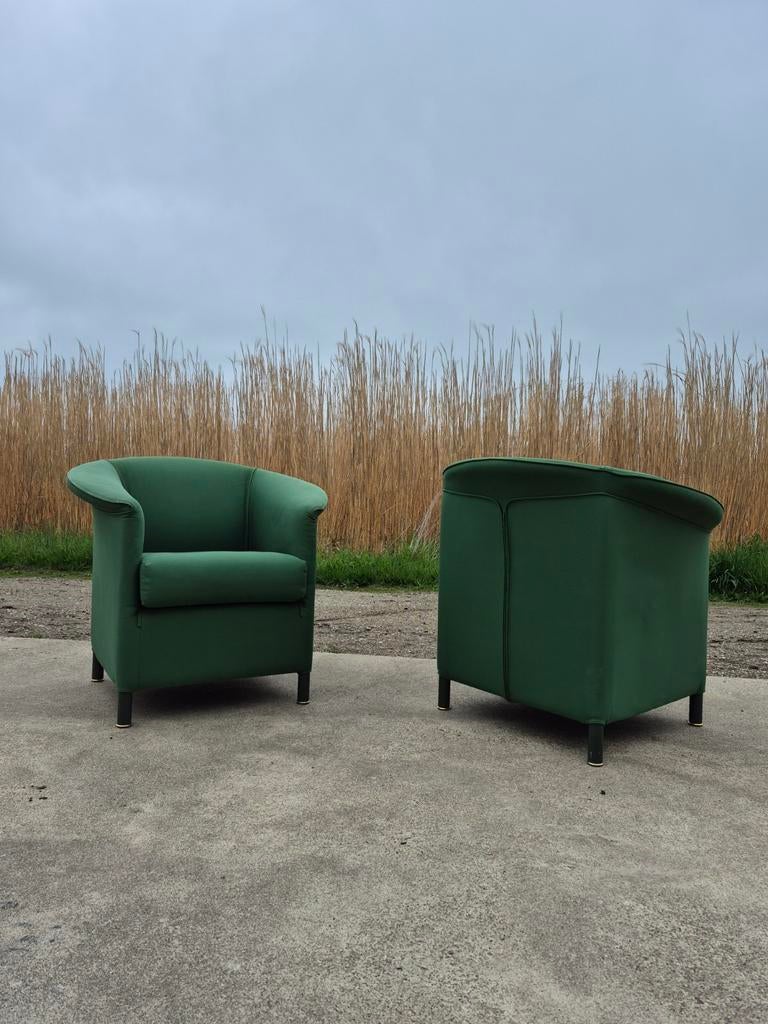 Set 2 vintage stoel Wittmann Aura, Ophalen, Gebruikt, 75 tot 100 cm, Stof